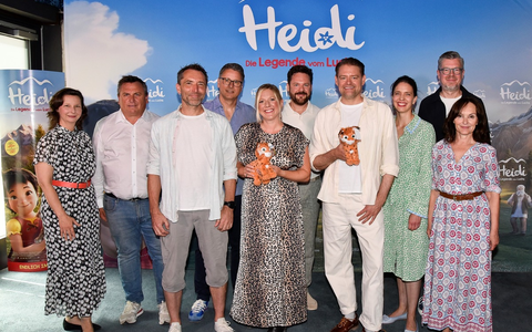 Ausgelassen-fröhliche Stimmung bei der Premiere von HEIDI - DIE LEGENDE VOM LUCHS in München / Ab 26.6. im Kino - Foto: presseportal.de
