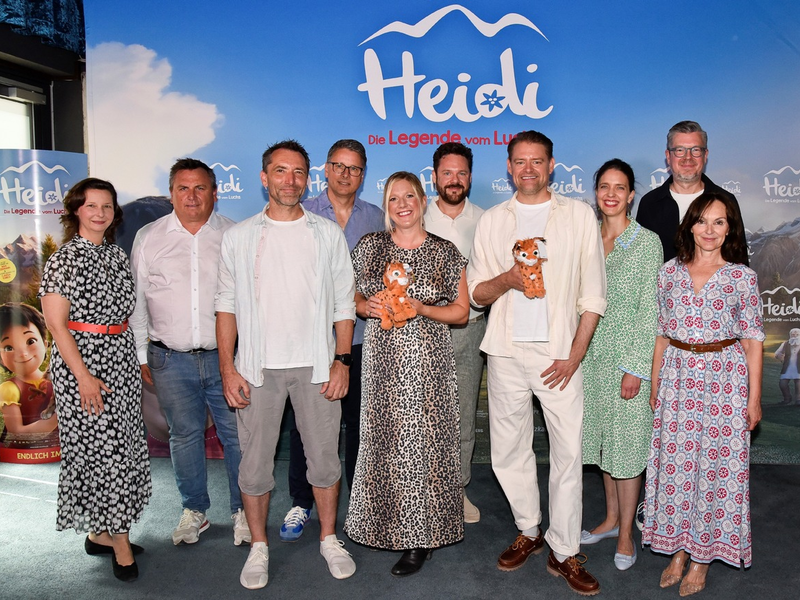 Ausgelassen-fröhliche Stimmung bei der Premiere von HEIDI - DIE LEGENDE VOM LUCHS in München / Ab 26.6. im Kino - Foto: presseportal.de