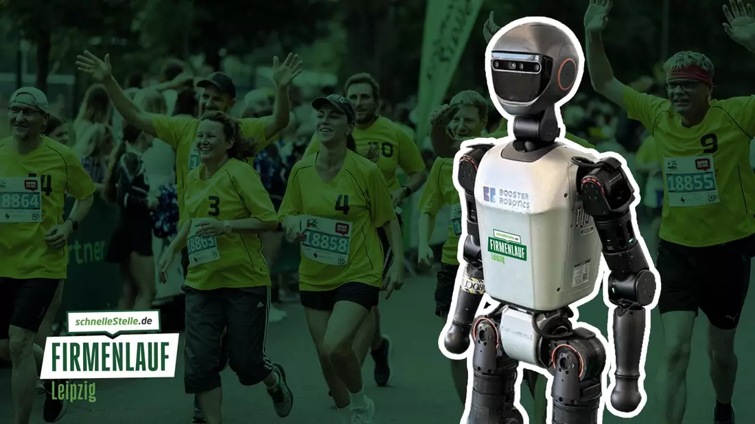 Erstmals in Europa: Humanoider Roboter namens Booster läuft beim schnelleStelle.de Firmenlauf in Leipzig mit - Bild: presseportal.de