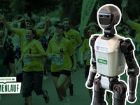 Erstmals in Europa: Humanoider Roboter namens Booster läuft beim schnelleStelle.de Firmenlauf in Leipzig mit - Foto: presseportal.de
