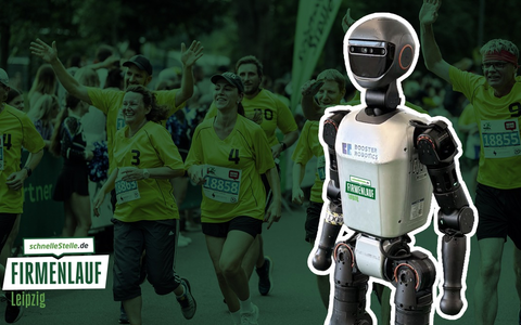 Erstmals in Europa: Humanoider Roboter namens Booster läuft beim schnelleStelle.de Firmenlauf in Leipzig mit - Foto: presseportal.de