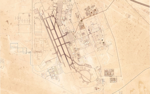 Dieses Satellitenbild von Planet Labs PBC via AP zeigt den Luftwaffenstützpunkt Al Udeid außerhalb von Doha. - Foto: Planet Labs PBC/Planet Labs PBC/AP/dpa