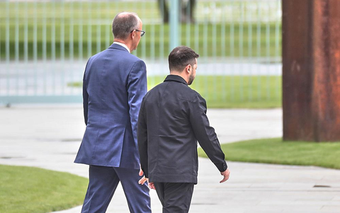 Friedrich Merz und Wolodymyr Selenskyj (Archiv) - Foto: über dts Nachrichtenagentur