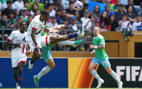 Paris Saint-Germain hat das Achtelfinale der Club-WM erreicht.  - Foto: Lindsey Wasson/AP/dpa