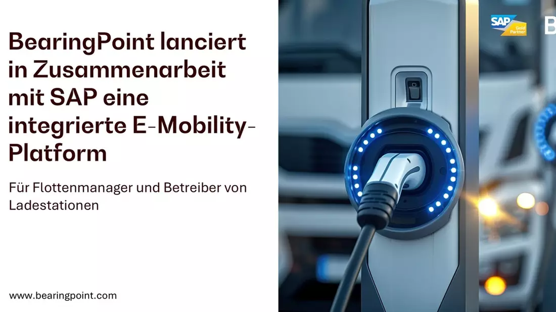 BearingPoint bringt in Zusammenarbeit mit SAP eine integrierte E-Mobility-Plattform für Flottenmanager und Betreiber von Ladestationen auf den Markt - Bild: presseportal.de