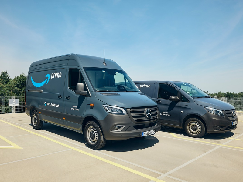 Amazon erweitert sein europäisches Transportnetzwerk um rund 5.000 Elektro-Transporter von Mercedes-Benz Vans - Foto: presseportal.de