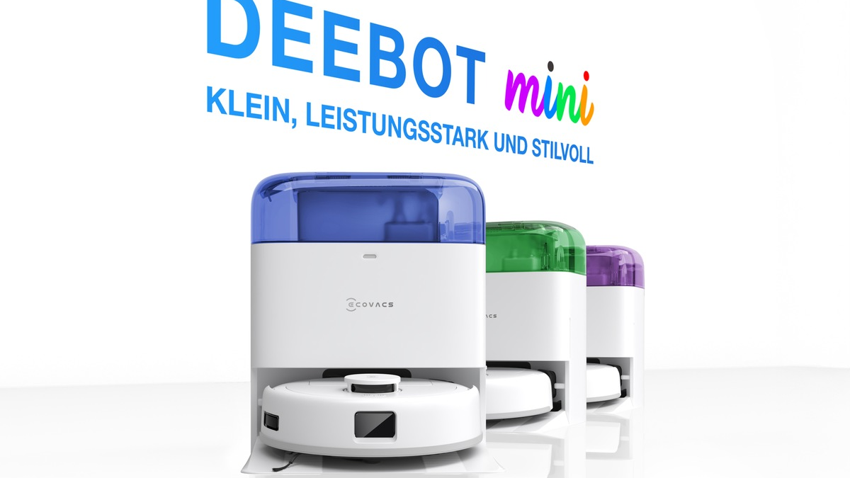 Style trifft Smartness: ECOVACS bringt mit dem neuen DEEBOT mini Design, Leistung und Leichtigkeit in den Alltag - Foto: presseportal.de