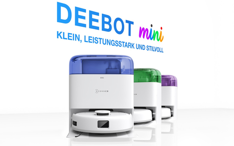 Style trifft Smartness: ECOVACS bringt mit dem neuen DEEBOT mini Design, Leistung und Leichtigkeit in den Alltag - Foto: presseportal.de Style trifft Smartness: ECOVACS bringt mit dem neuen DEEBOT mini Design, Leistung und Leichtigkeit in den Alltag - Foto: presseportal.de