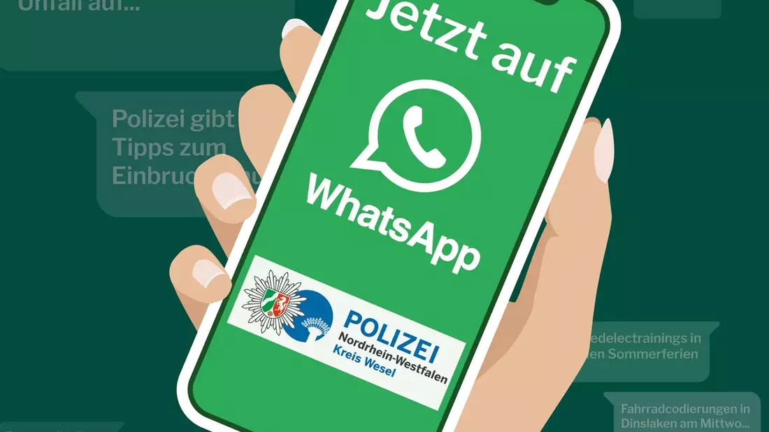 POL-WES: Wesel- Kreispolizeibehörde Wesel jetzt mit eigenem WhatsApp-Kanal - Bild: presseportal.de