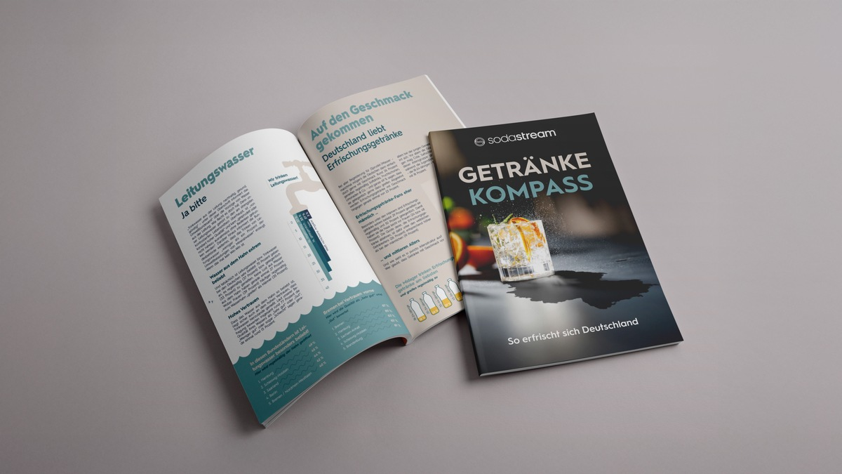 Mit Sprudel oder ohne, Fruchtschorle oder doch lieber Softdrink? SodaStream zeigt mit seinem Getränkekompass, womit Deutschland sich wo und wie erfrischt - Foto: presseportal.de