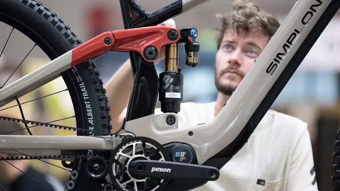 Räder über Räder bei der Messe Eurobike.  - Bild: Boris Roessler/dpa