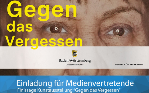 LKA-BW: Einladung für Medienvertretende: Finissage der Wanderausstellung Gegen das Vergessen am 1. Juli 2025 - Foto: presseportal.de