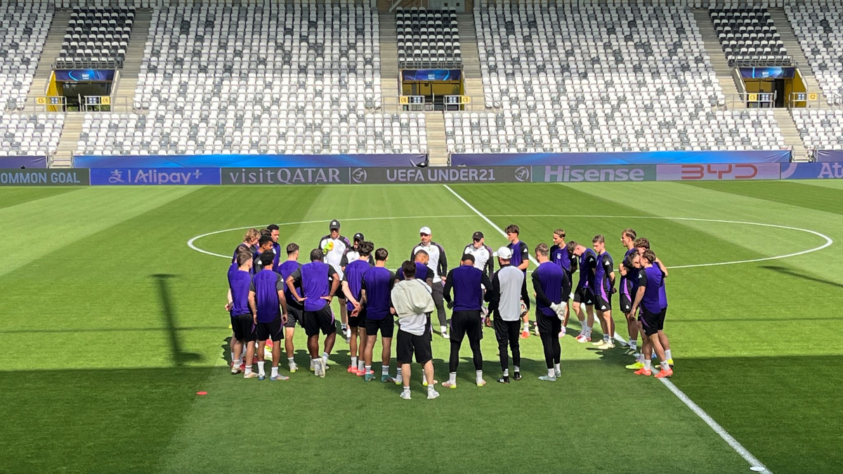Hier wird am Mittwoch gespielt: Das Stadion in Kosice. - Foto: Christian Kunz/dpa