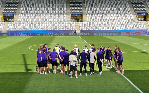Hier wird am Mittwoch gespielt: Das Stadion in Kosice. - Foto: Christian Kunz/dpa