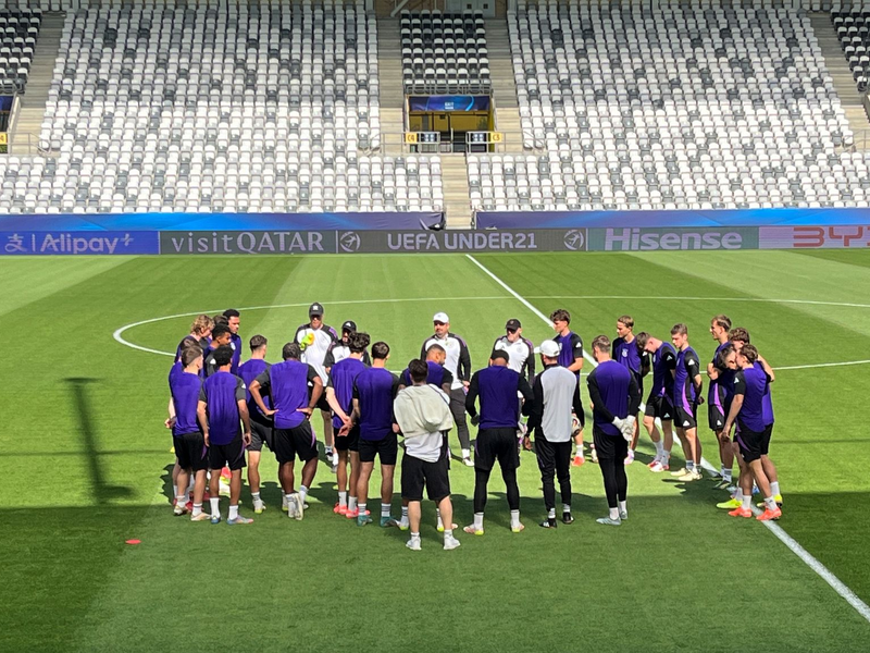 Hier wird am Mittwoch gespielt: Das Stadion in Kosice. - Foto: Christian Kunz/dpa
