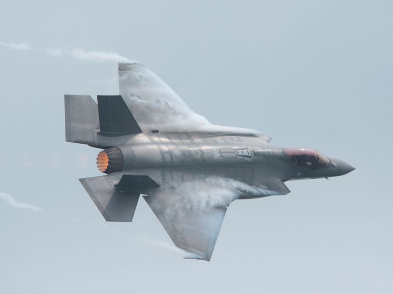 Die F-35A-Jets sollen Atombomben abwerfen können. (Archivbild) - Foto: Colin Boyle/Chicago Sun-Times/AP/dpa