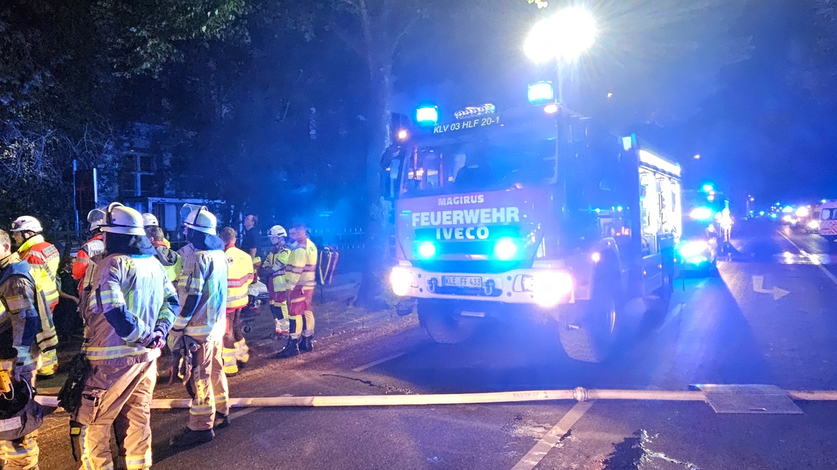 FW-KLE: Nächtlicher Brand in Seniorenheim - Foto: presseportal.de