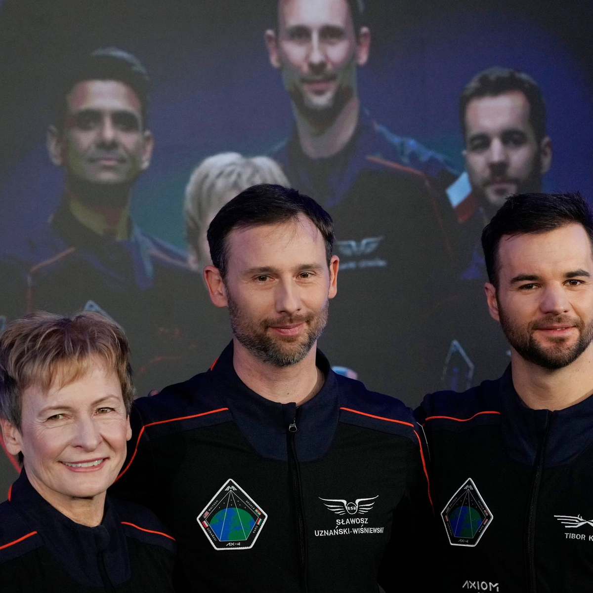 Teilnehmer der Raumfahrtmission Axiom 4 - Foto: Czarek Sokolowski/AP/dpa