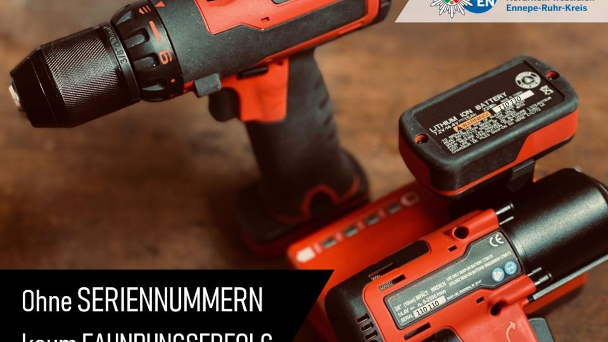 POL-EN: Sprockhövel: Werkzeug aus Transporter gestohlen- Individualnummer vorhanden ? - Foto: presseportal.de