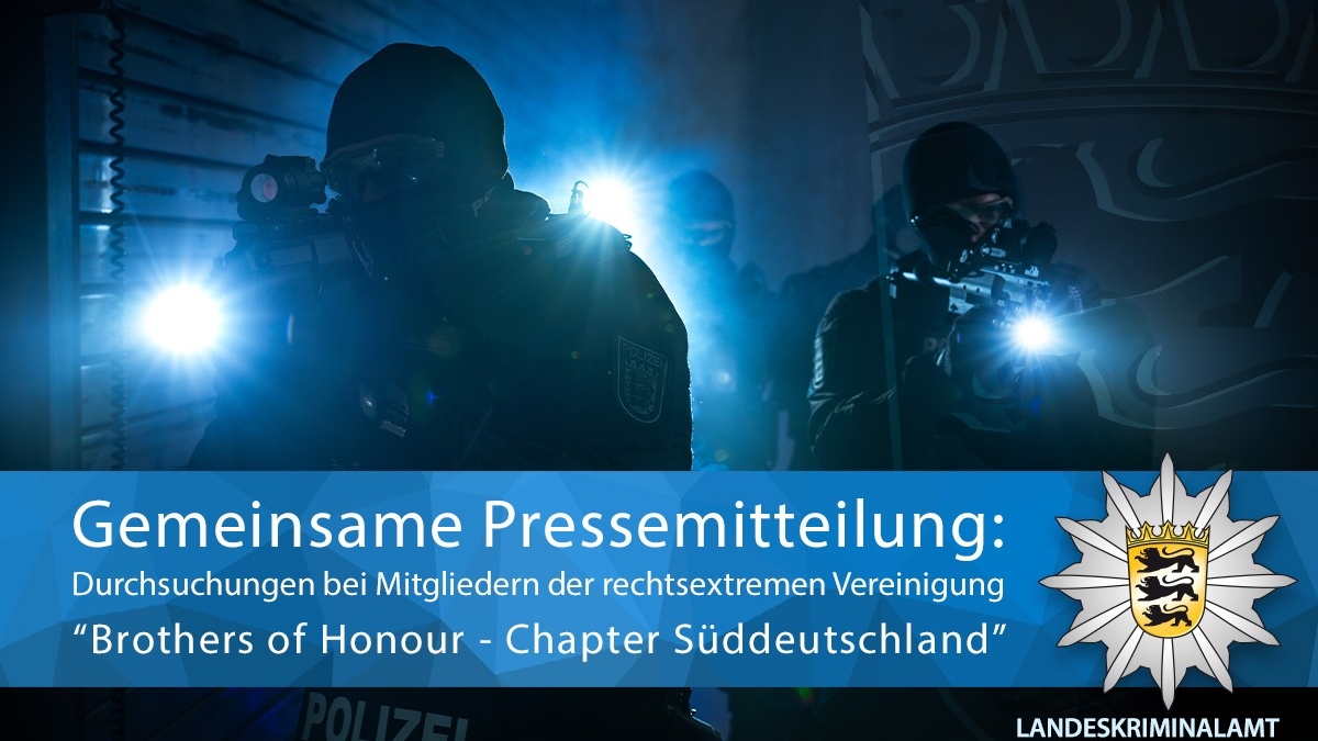 LKA-BW: Gemeinsame Pressemitteilung der Generalstaatsanwaltschaft Stuttgart und des LKA: Durchsuchungsmaßnahme wegen Fortführung der rechtsextremistischen Vereinigung 