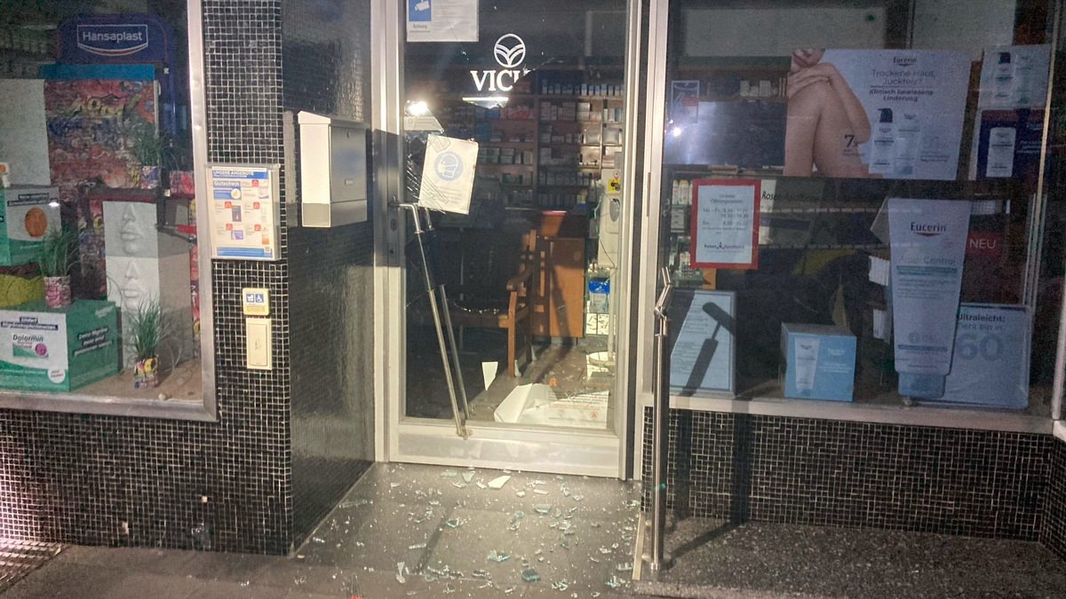 POL-NE: Einbruch in Apotheke - Tatverdächtiger im Rahmen der Fahndung gestellt - Zeugen gesucht - Foto: presseportal.de