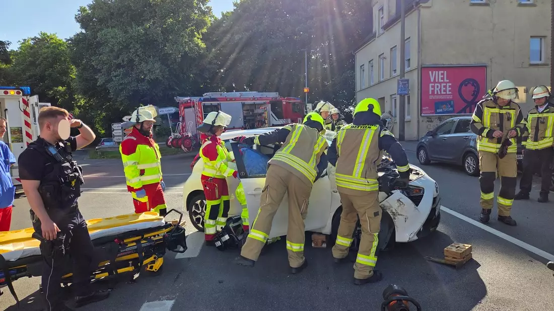 FW Datteln: Verkehrsunfall mit einer verletzten Person - Bild: presseportal.de