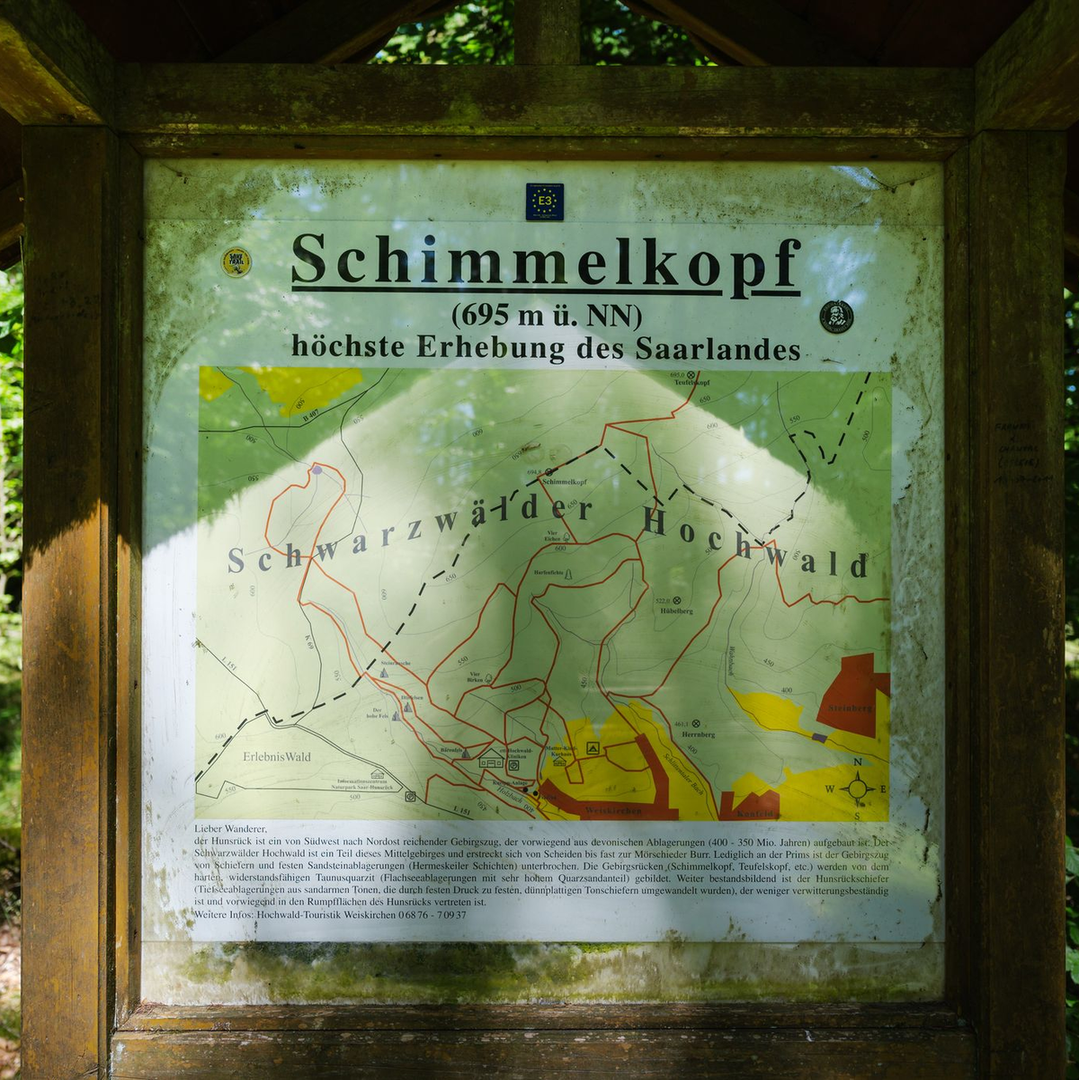 Der Schimmelkopf ist 694,8 Meter hoch, der Dollberg bei Nohfelden aber 695,4 Meter. Sechzig Zentimeter höher. - Foto: Oliver Dietze/dpa