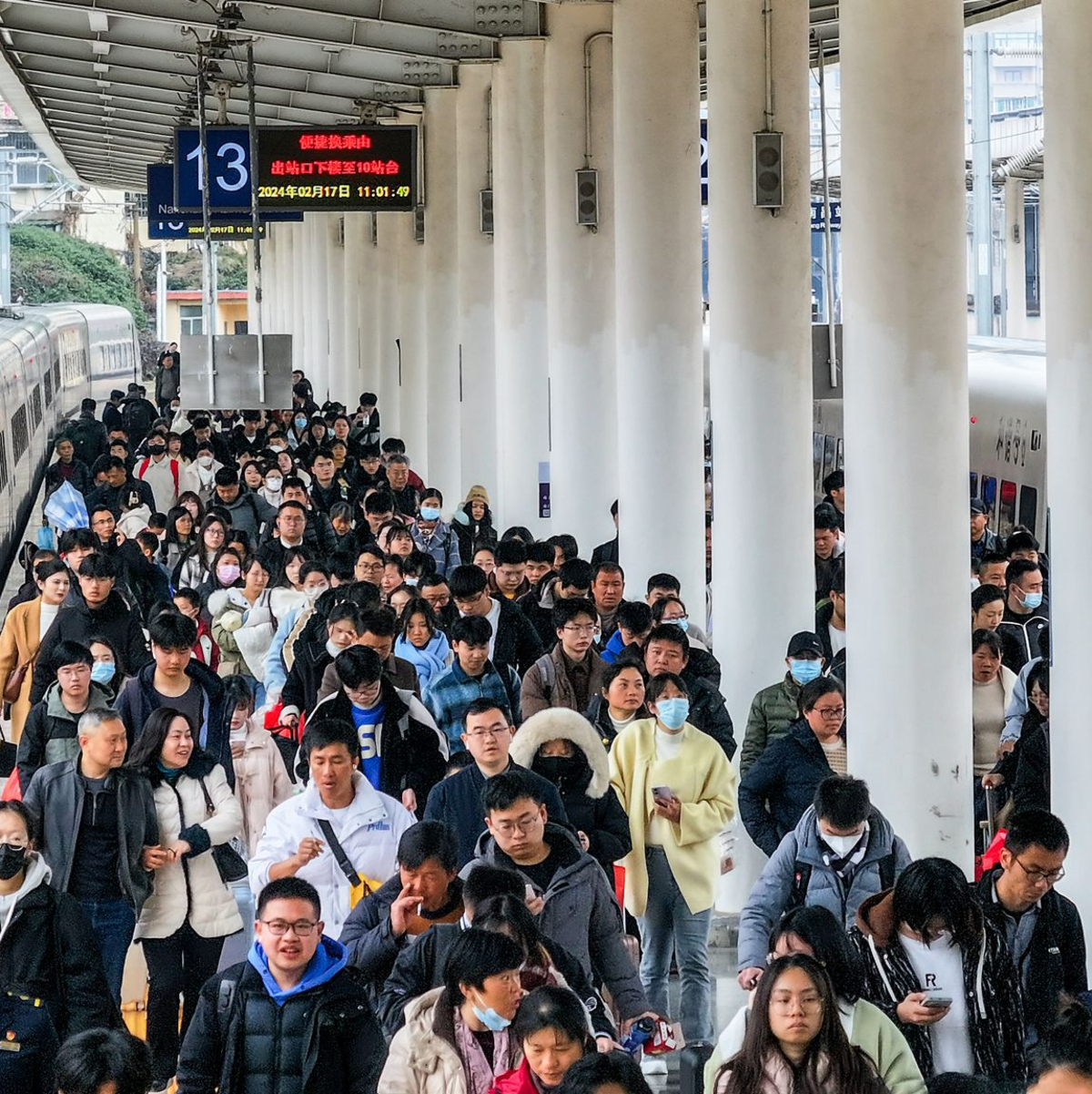 In China gelten die großen Feste als Hauptreisezeit. (Archivbild) - Foto: Liu Mu/XinHua/dpa