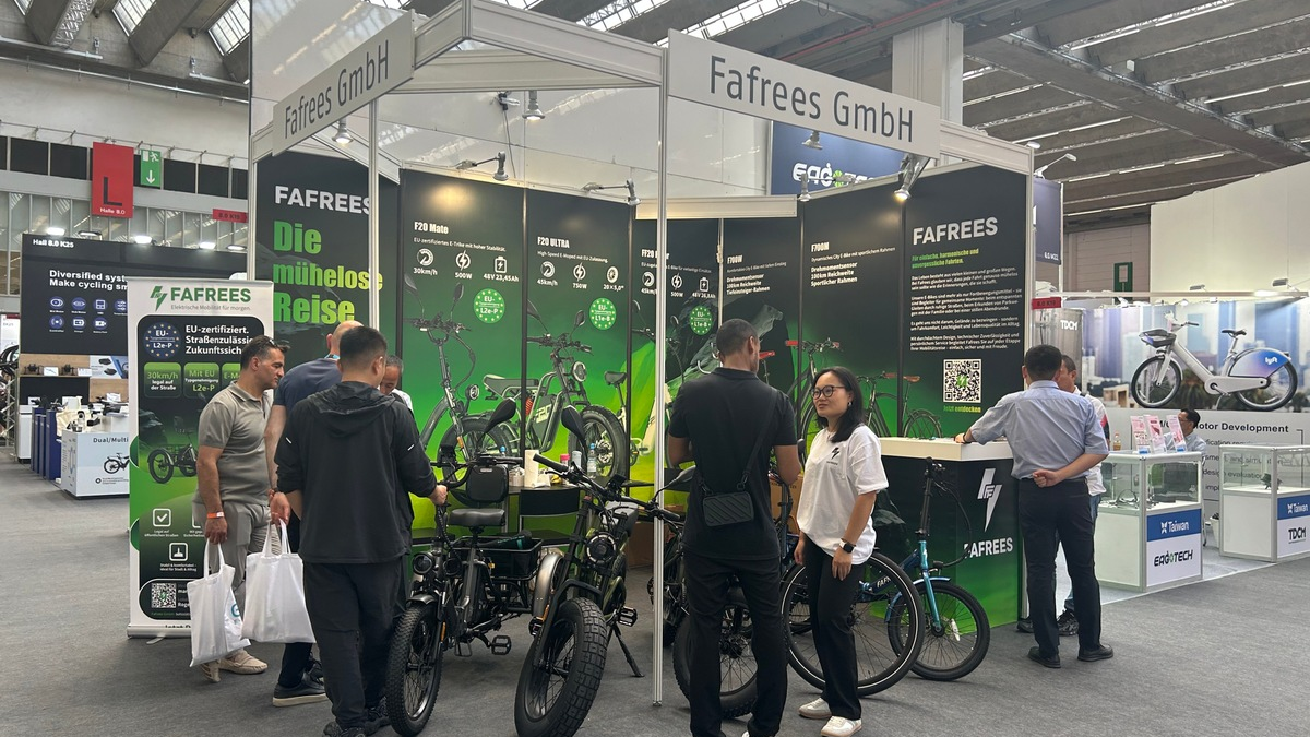 Fafrees stellt auf der Eurobike 2025 erstmals EU-zertifizierte 45 km/h E-Bikes vor - Foto: presseportal.de