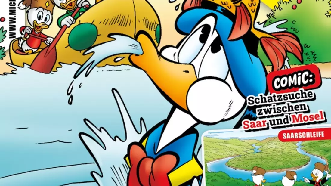 Micky Maus Magazin 15/2025 bringt Donald Duck ins Saarland, nach Trier und Luxemburg! - Bild: presseportal.de