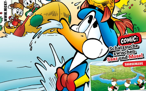 Micky Maus Magazin 15/2025 bringt Donald Duck ins Saarland, nach Trier und Luxemburg! - Foto: presseportal.de