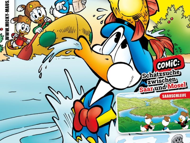 Micky Maus Magazin 15/2025 bringt Donald Duck ins Saarland, nach Trier und Luxemburg! - Foto: presseportal.de