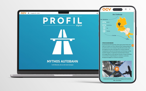 Neue Ausgabe der ACV PROFIL: Mythos Autobahn - Foto: presseportal.de