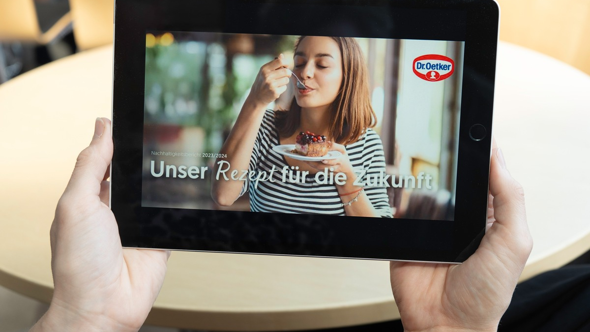 Unser Rezept für die Zukunft: Dr. Oetker Nachhaltigkeitsbericht 2023/2024 - Foto: presseportal.de