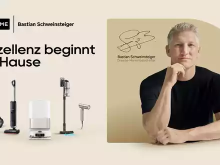 Von der Mittellinie ins Wohnzimmer: Bastian Schweinsteiger wird Markenbotschafter von Dreame Eine legendäre Partnerschaft für das smarte Zuhause der Zukunft - Foto: presseportal.de