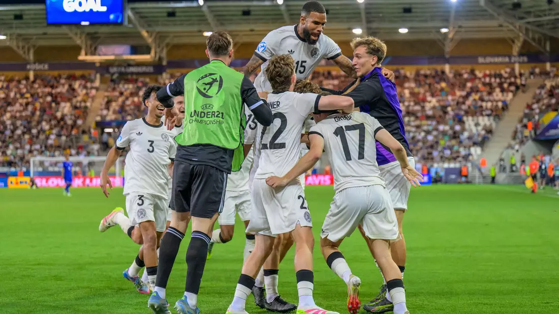 Der Siegeszug der deutschen U21 geht weiter. - Bild: Veronika Mihalikova/TASR Slovakia/AP/dpa