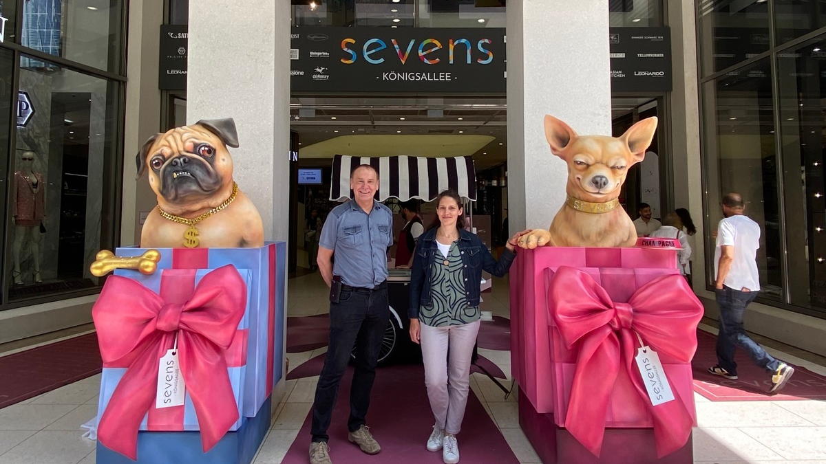 Künstler-Duo Tilly und Moisa inszenieren den Sommer im Düsseldorfer Sevens - Foto: presseportal.de