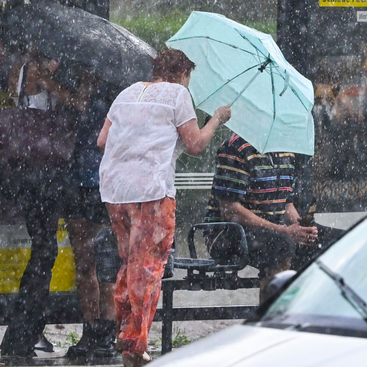 In Berlin gab es Sturmböen und starke Regengüsse. - Foto: Jens Kalaene/dpa