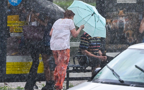 In Berlin gab es Sturmböen und starke Regengüsse. - Foto: Jens Kalaene/dpa
