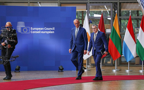 Friedrich Merz und Stefan Kornelius am 26.06.2025 - Foto: über dts Nachrichtenagentur