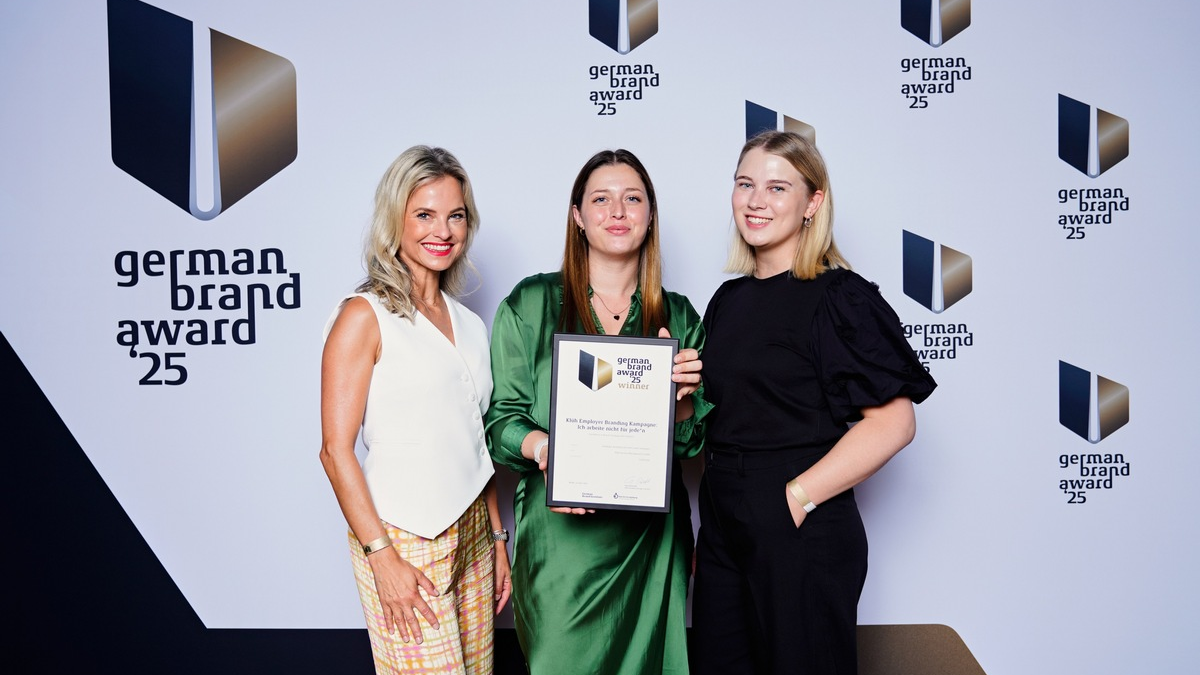 Auszeichnung für starke Arbeitgeberkampagne / Employer Branding von Klüh mit dem German Brand Award 2025 prämiert - Foto: presseportal.de