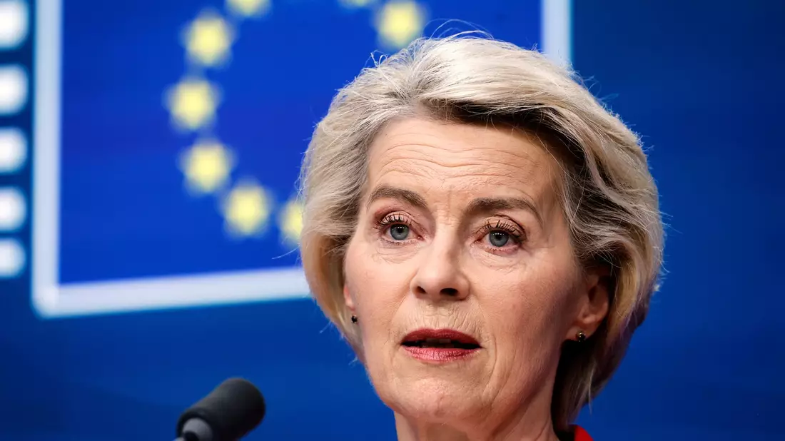 Die Präsidentin der Europäischen Kommission, Ursula von der Leyen, betont, dass man bereit sei, die europäischen Interessen zu verteidigen.  - Bild: Omar Havana/AP/dpa