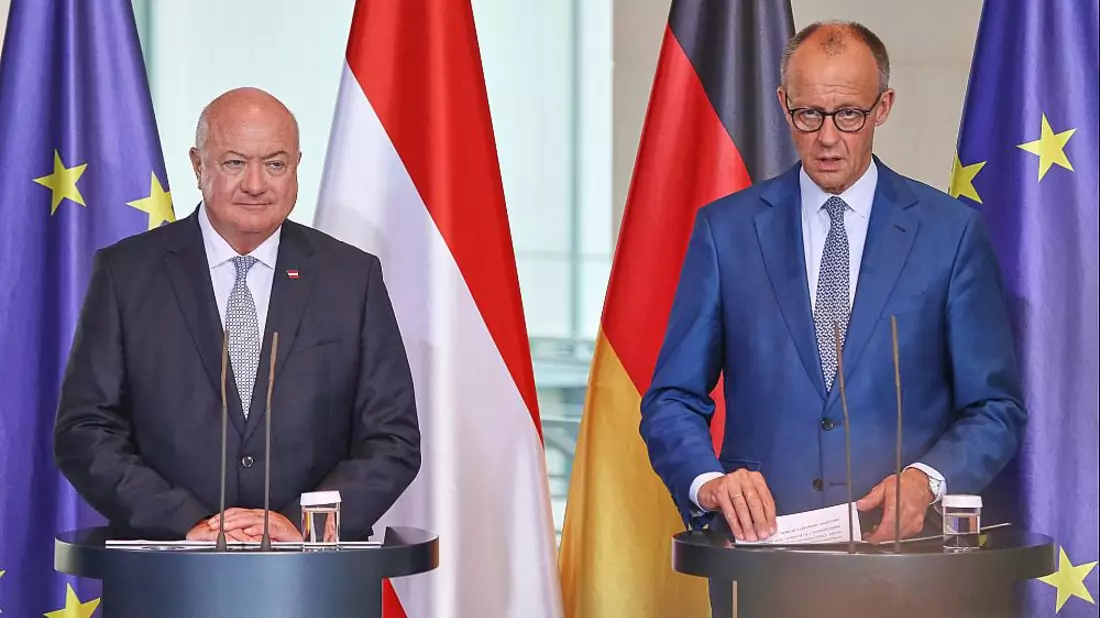 Christian Stocker und Friedrich Merz am 27.06.2025 - Bild: über dts Nachrichtenagentur