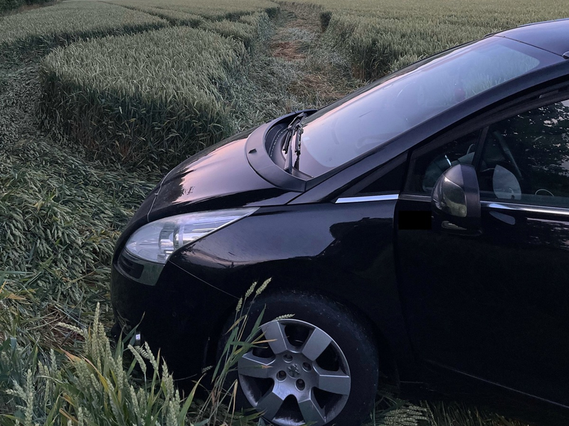 POL-MI: Fluchtversuch endet auf einem Getreidefeld - Foto: presseportal.de