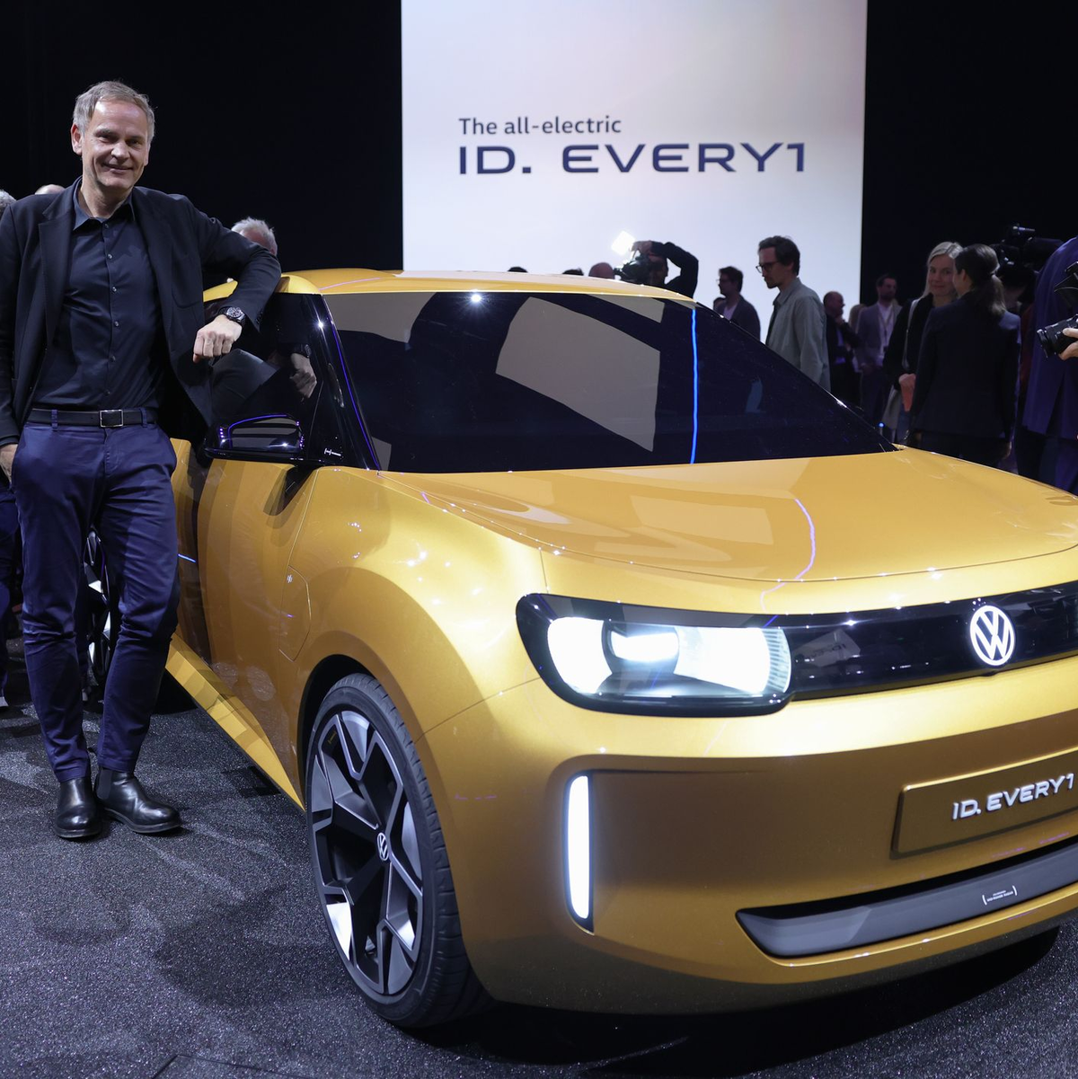 Das Einstiegsmodell ID.EVERY1 soll das erste VW-Auto mit der zusammen mit Rivian entwickelten Elektronik-Architektur werden. (Archivbild) - Foto: Rolf Vennenbernd/dpa