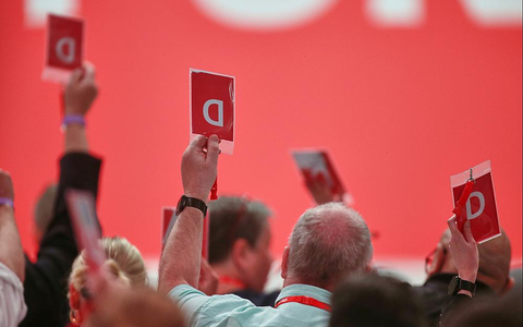Abstimmung auf SPD-Parteitag am 28.06.2025 - Foto: über dts Nachrichtenagentur