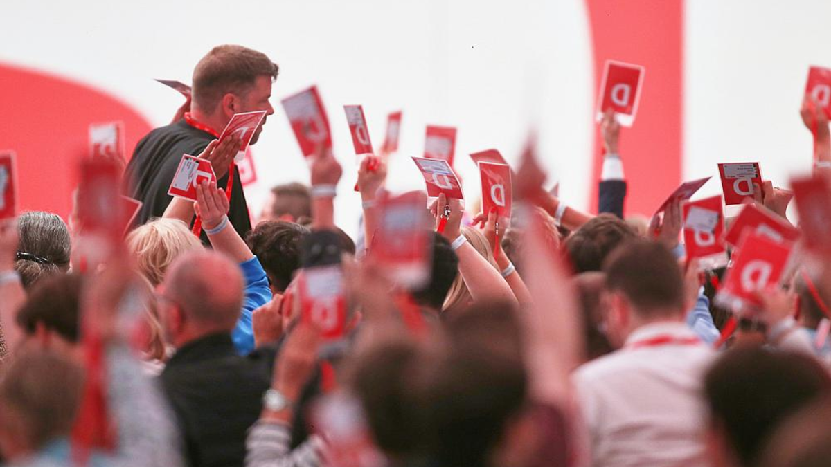 Abstimmung auf SPD-Parteitag am 29.06.2025 - Foto: über dts Nachrichtenagentur