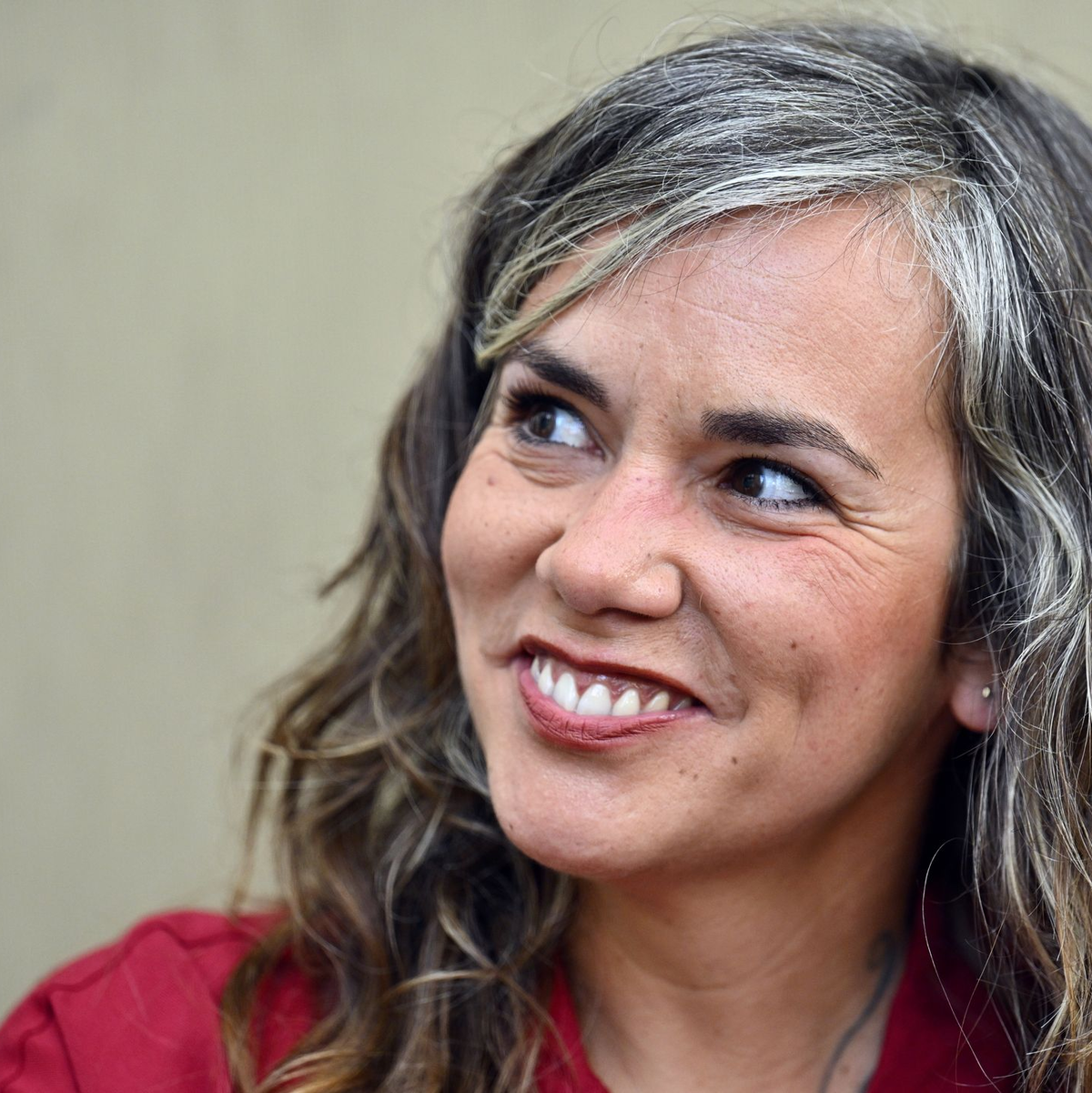 Natascha Gangl siegt beim diesjährigen Wettlesen. - Foto: Hans Klaus Techt/APA/dpa