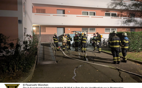 FW-M: Brand in Müllraum (Fürstenried) - Foto: presseportal.de