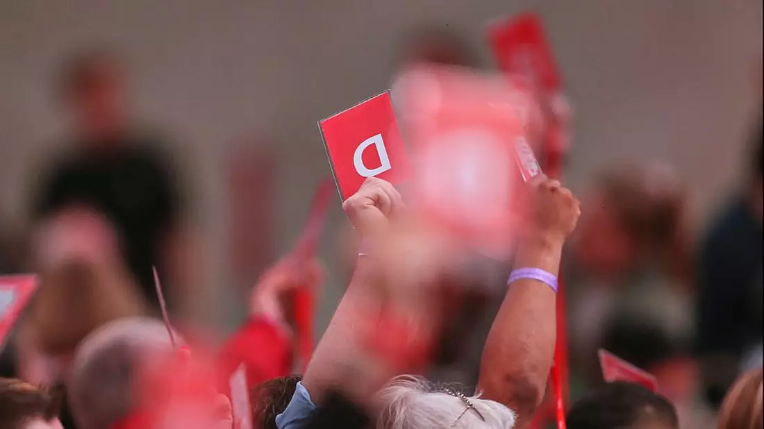 Abstimmung auf SPD-Parteitag am 28.06.2025 - Bild: über dts Nachrichtenagentur